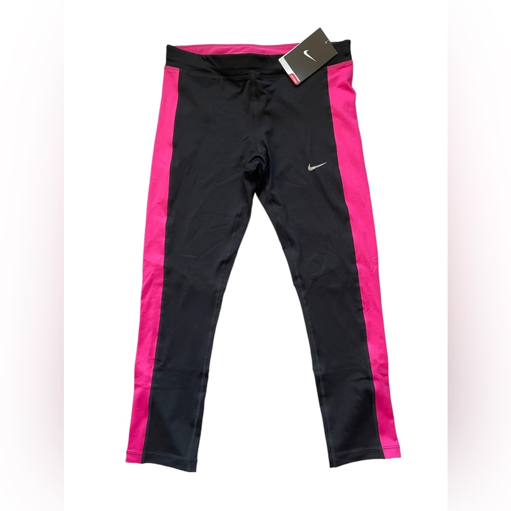 Nike women’s leggings size small, black and pink, new with tags
